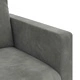 Диван от кадифе, тъмно сив, 138 x 78 x 80 см