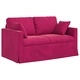 Диван Виненочервен от Кадифе 138 x 78 x 80 см