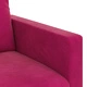 Диван Виненочервен от Кадифе 138 x 78 x 80 см