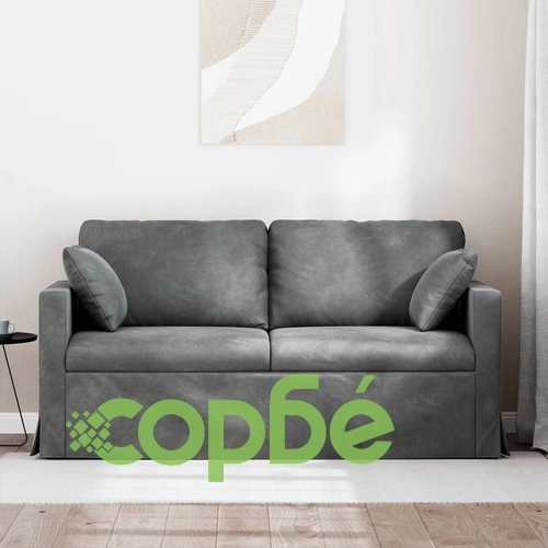 Диван Кадифе Тъмно сив 158 x 78 x 80 см ➤ топ цена ➤ sorbe.bg