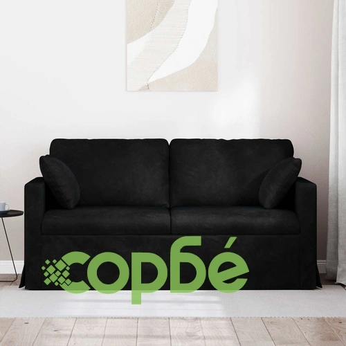 Диван Черно 158 x 78 x 80 см Кадифе ➤ топ цена ➤ sorbe.bg