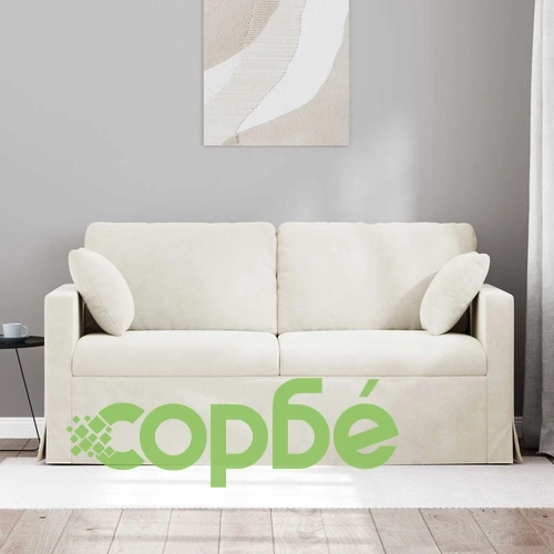 Диван Кадифе Крем 158 x 78 x 80 см ➤ топ цена ➤ sorbe.bg