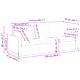 Диван Кадифе Светло зелено 228 x 78 x 80 см