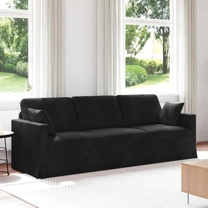 Диван Черно 228 x 78 x 80 см Кадифе