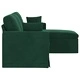 Диван Тъмно зелен, кадифе, 178 x 134 x 80 см