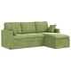 Диван Светло Зелено Кадифе 198 x 134 x 80 см