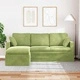 Диван Светло Зелено Кадифе 198 x 134 x 80 см