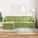 Диван Светло зелено 228 x 134 x 80 см Кадифе