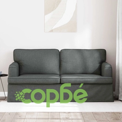 Диван Тъмен сив 162 x 80 x 85 см, метал и текстил ➤ топ цена ➤ sorbe.bg