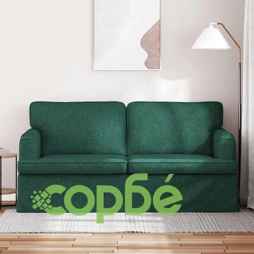 Диван Тъмно зелен 162 x 80 x 85 см, метал и текстил ➤ топ цена ➤ sorbe.bg