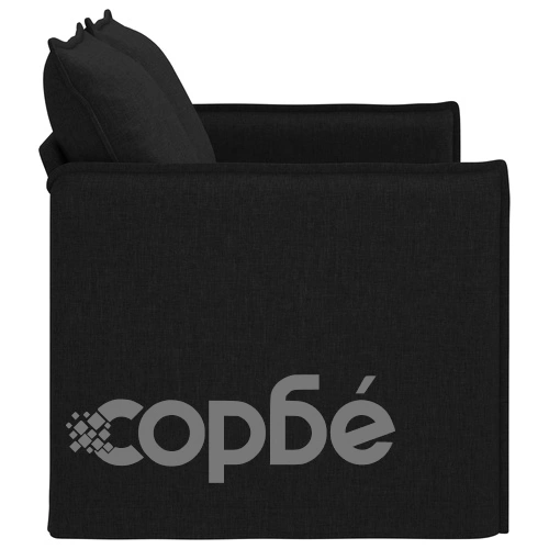 Диван Черно 135 x 82 x 85 см, метална рамка ➤ топ цена ➤ sorbe.bg