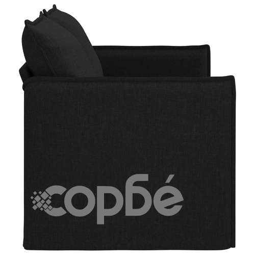 Диван Черно 155 x 82 x 85 см метал ➤ топ цена ➤ sorbe.bg