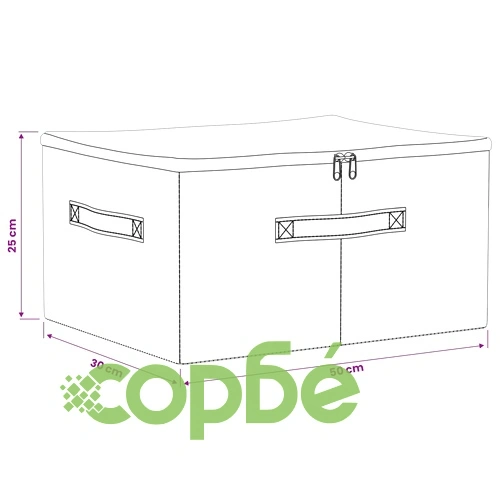 Кутии за съхранение, 24 броя, нетъкан текстил, 50 x 30 x 25 см ➤ топ цена ➤ sorbe.bg