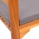 Градинска пейка от акациево дърво, естествен цвят, 114 x 46 x 82,5 см
