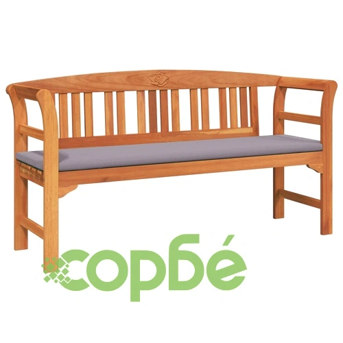 Градинска пейка от масивно акациево дърво 157 x 46 x 82,5 см ➤ топ цена ➤ sorbe.bg