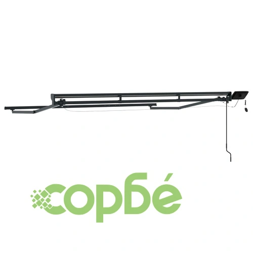 Рамка за сенник с LED осветление, Антрацит, 3 x 2 м, Алуминий ➤ топ цена ➤ sorbe.bg