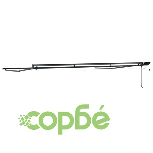 Рамка за сенник с LED осветление, Антрацит, 4,5 x 3,5 м, Алуминий ➤ топ цена ➤ sorbe.bg