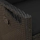 Градинска пейка с регулируема облегалка Черно 105 x 60 x 112 см, Стомана и полиестер