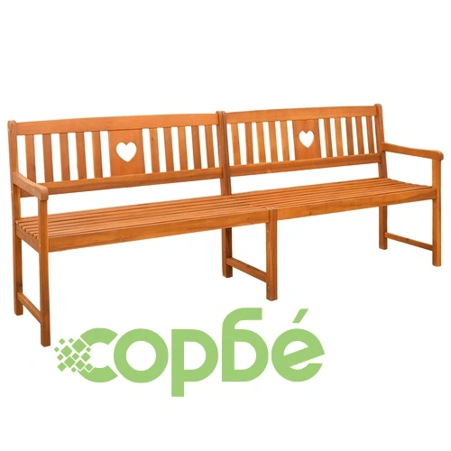 Градинска пейка за 4 места от акациево дърво 220 x 56 x 90 см ➤ топ цена ➤ sorbe.bg