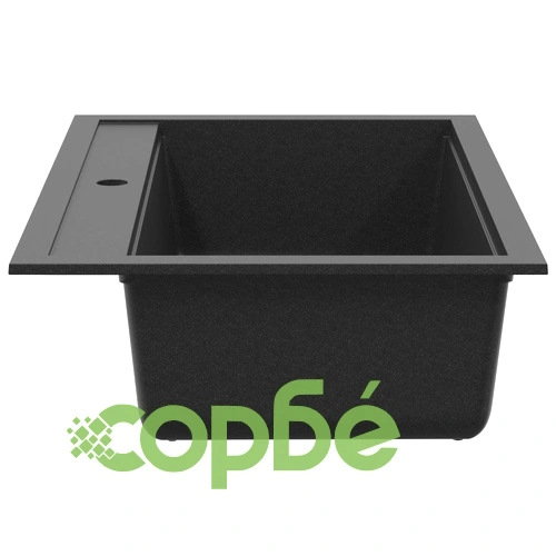 Мивка от гранит 795 x 505 мм, черна, 80% кварц и 20% смола ➤ топ цена ➤ sorbe.bg