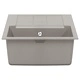 Мивка за кухня Сив 780 x 500 мм, 80% Кварц и 20% Смола