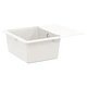 Мивка от кварц и смола 560 x 460 мм, бяла