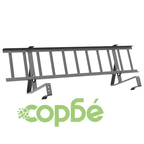 Снегозадържател за покрив Антрацит 800 x 29,5 x 34,5 см Стомана ➤ топ цена ➤ sorbe.bg