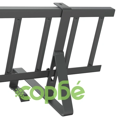 Снегозадържател за покрив Антрацит 800 x 29,5 x 34,5 см Стомана ➤ топ цена ➤ sorbe.bg
