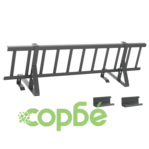Снегозадържател за покрив Антрацит 800 x 29,5 x 34,5 см Стомана ➤ топ цена ➤ sorbe.bg