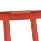 Снегозадържател за покрив, Червено, 800 x 29,5 x 34,5 см, Стомана