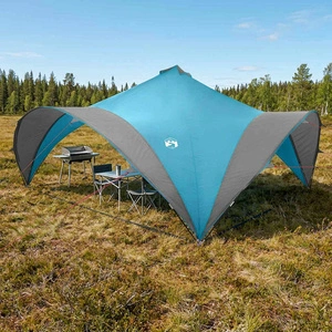 Парти шатра Синьо 600 x 600 x 400 см Полиестер и стомана