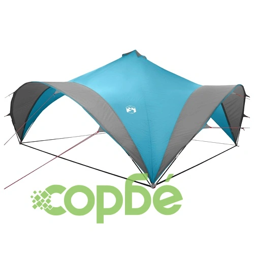Парти шатра Синьо 600 x 600 x 400 см Полиестер и стомана ➤ топ цена ➤ sorbe.bg