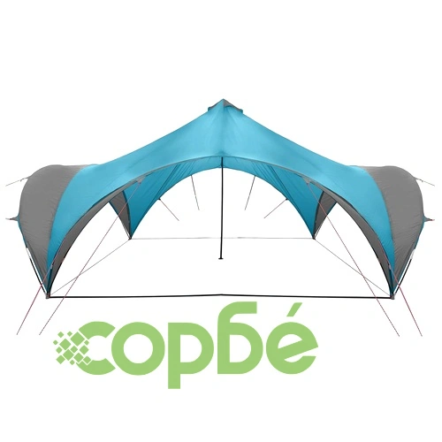 Парти шатра Синьо 600 x 600 x 400 см Полиестер и стомана ➤ топ цена ➤ sorbe.bg