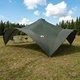 Парти шатра Военнозелено 600 x 600 x 400 см Полиестер и стомана
