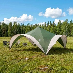 Парти шатра Зелено 400 x 400 x 320 см, Полиестер и стомана