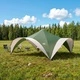 Парти шатра Зелено 400 x 400 x 320 см, Полиестер и стомана