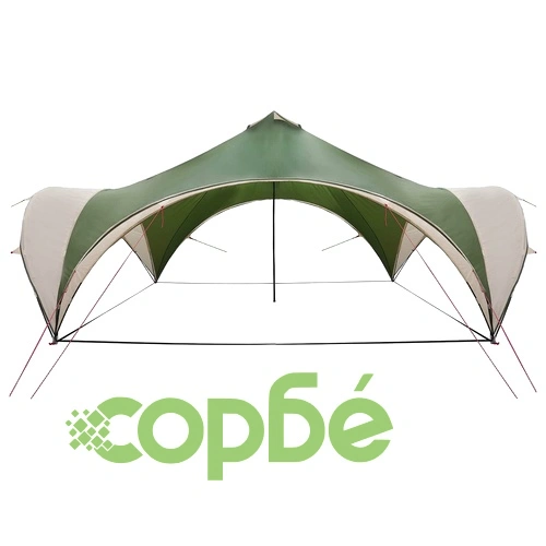 Парти шатра Зелено 400 x 400 x 320 см, Полиестер и стомана ➤ топ цена ➤ sorbe.bg