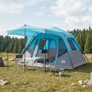 Семейна палатка 305 x 275 x 190 см - полиестер и стомана, синя