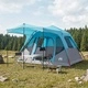 Семейна палатка 305 x 275 x 190 см - полиестер и стомана, синя