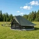 Типи палатка за 20 души 800x800x430 см - полиестер и стомана, военнозелено