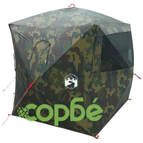 Ловна шатра Камуфлаж 143 x 143 x 165 см, Полиестер и Стомана ➤ топ цена ➤ sorbe.bg