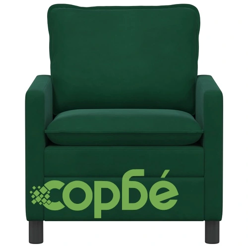 Диван тъмнозелено кадифе 76 x 81 x 87,5 см ➤ топ цена ➤ sorbe.bg