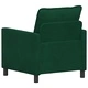 Диван тъмнозелено кадифе 76 x 81 x 87,5 см