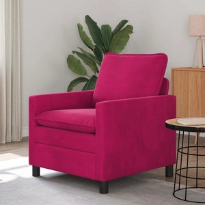 Диван виненочервен кадифе 76 x 81 x 87,5 см