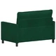 Диван 2-местен кадифе тъмнозелено 126 x 81 x 87,5 см