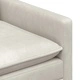 Диван 2-местен кремав, кадифе, 126 x 81 x 87,5 см