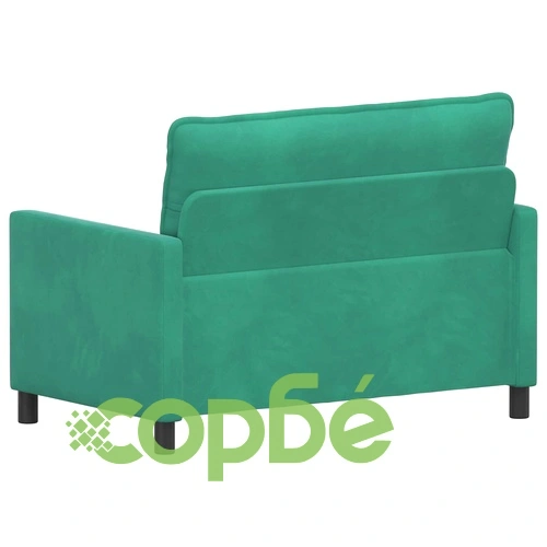 Диван 2-местен Тюркоаз 126 x 81 x 87,5 см Кадифе ➤ топ цена ➤ sorbe.bg