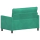 Диван 2-местен Тюркоаз 126 x 81 x 87,5 см Кадифе