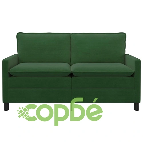 Диван Джунгъл Грийн 156 x 81 x 87,5 см, текстил, рипсен плат ➤ топ цена ➤ sorbe.bg