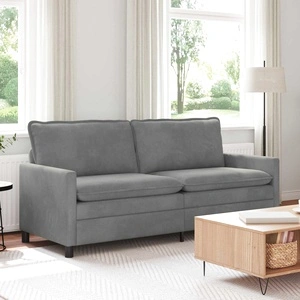 Диван тъмносиво кадифе 196 x 81 x 87,5 см, 2-местен